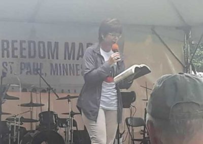 Dee Barnes at Minnesota Freedom March 2019